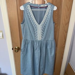 Boden - Blue Sleeveless Dress - 12L